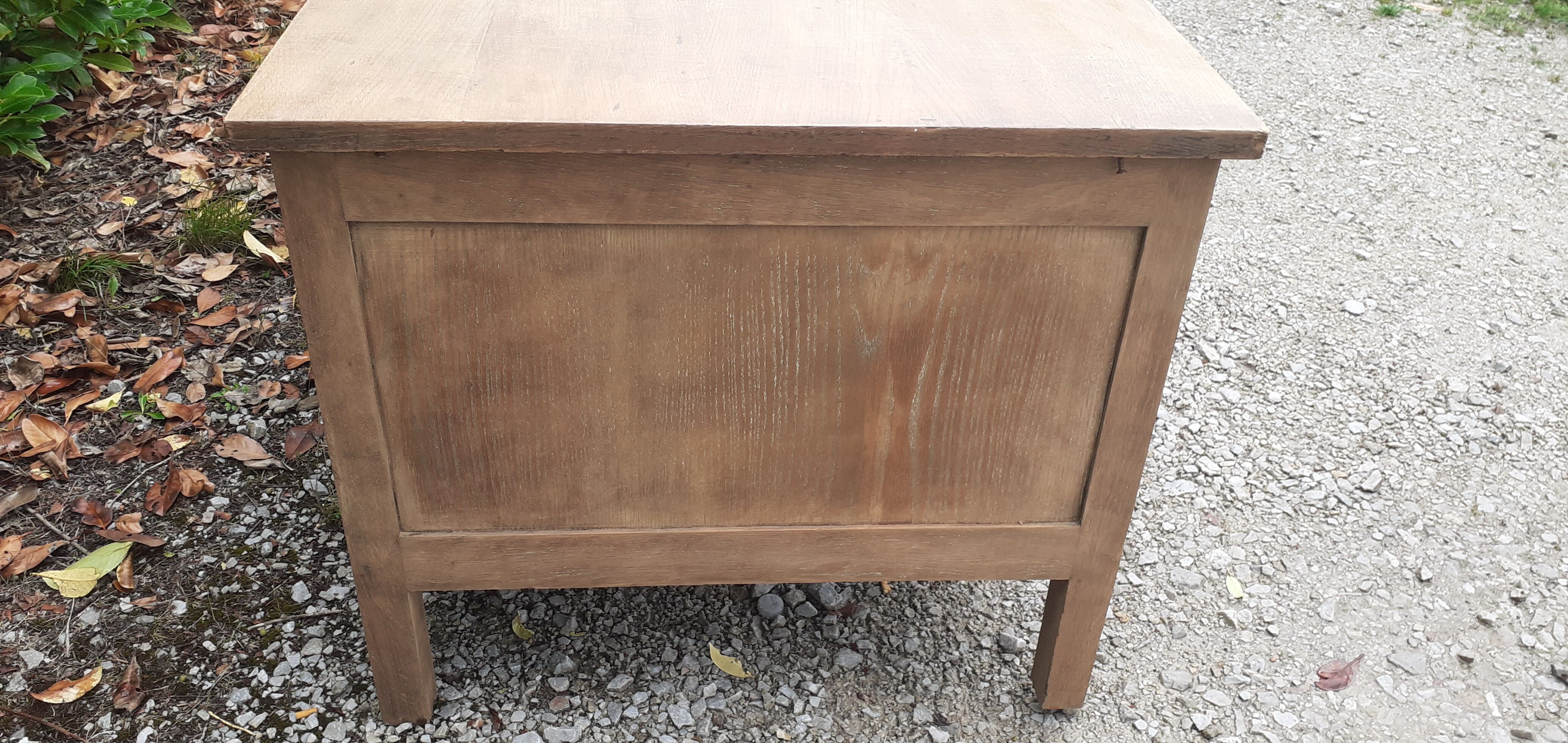 Administrative office 6 drawers 2 shelves old raw wood