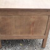 Administrative office 6 drawers 2 shelves old raw wood