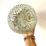 Vintage round glass ceiling lamp