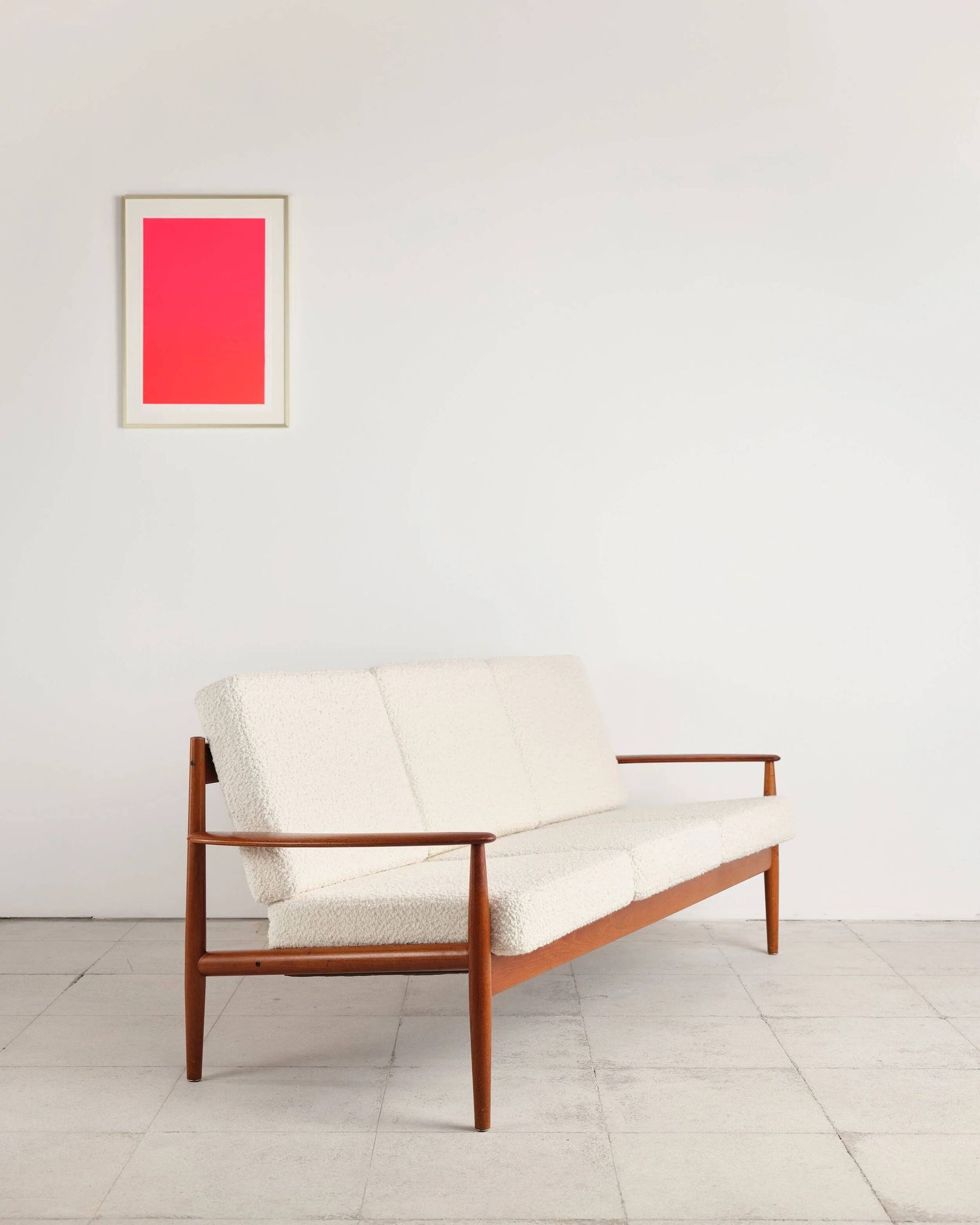 Three-seater sofa model 118 in teak by Grete Jalk, Denmark, 1950s.