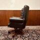 Chaise de directeur Chesterfield classique anglaise noire