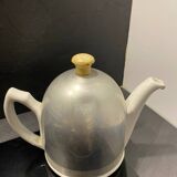 Nomar porcelain and steel teapot