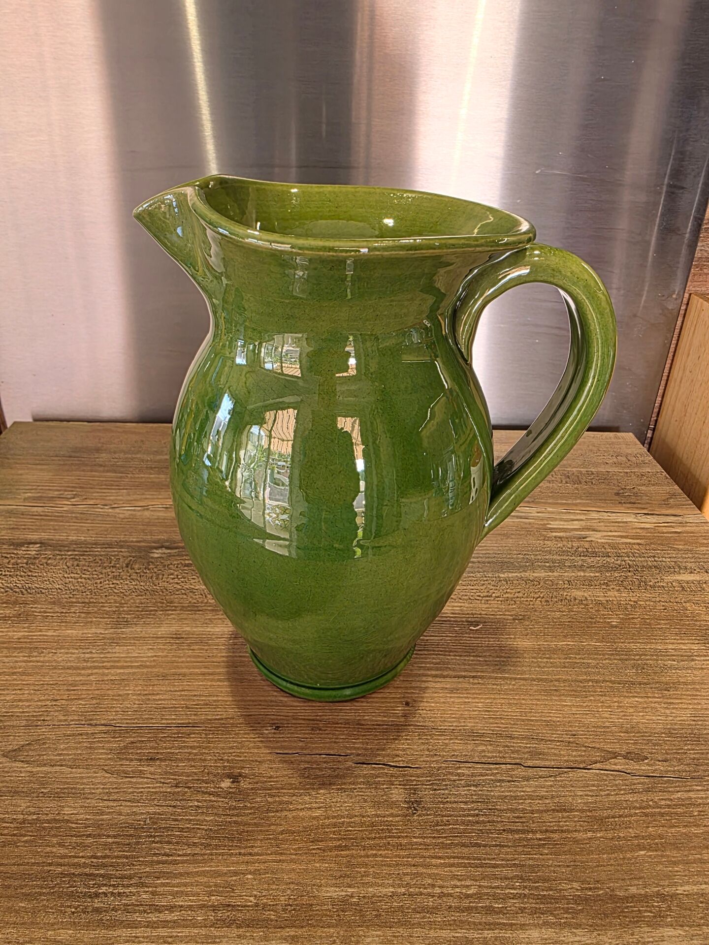 Pichet, vase Biot vert vintage