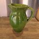 Pichet, vase Biot vert vintage