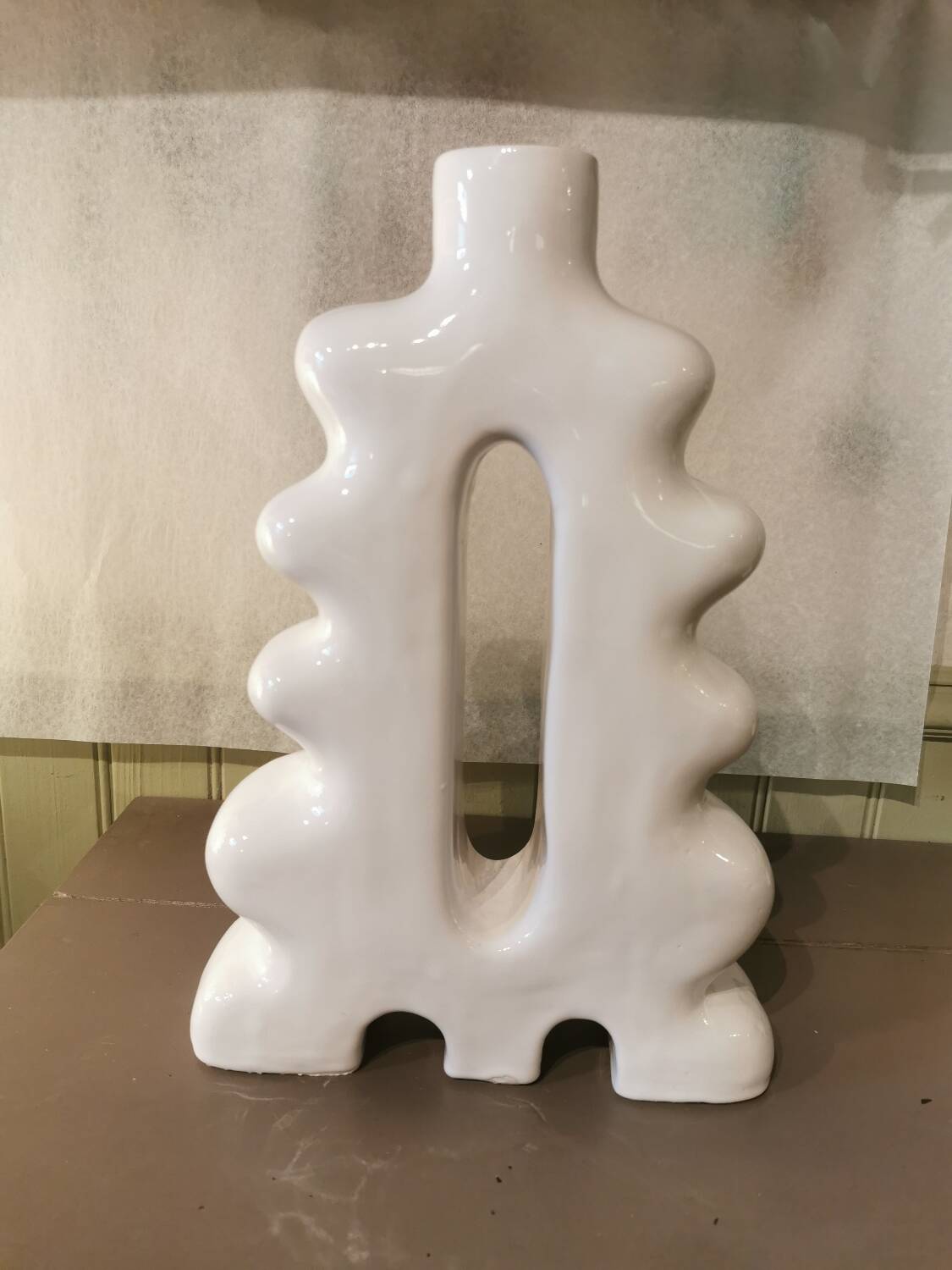 Large white ceramic vase Morocco