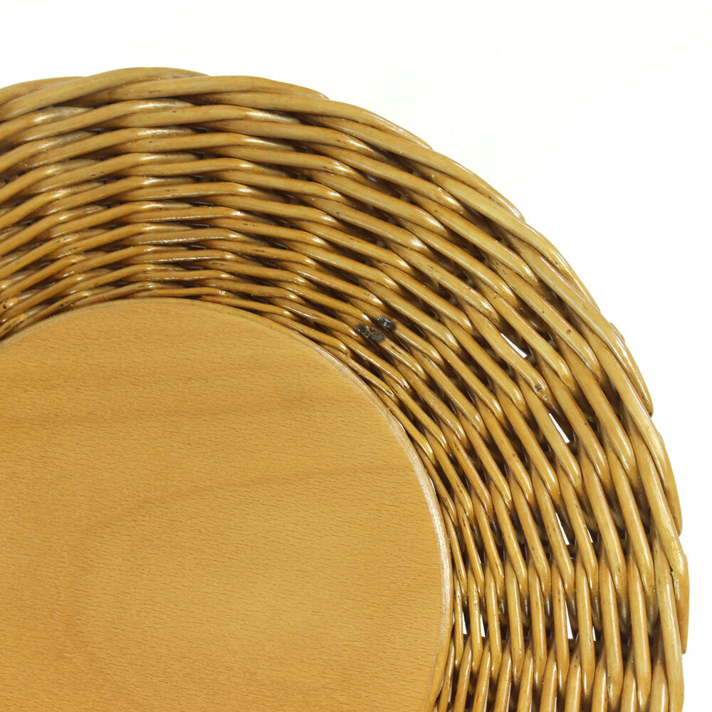 Rattan coffee table by Uluv, Czechoslovakia, circa 1960