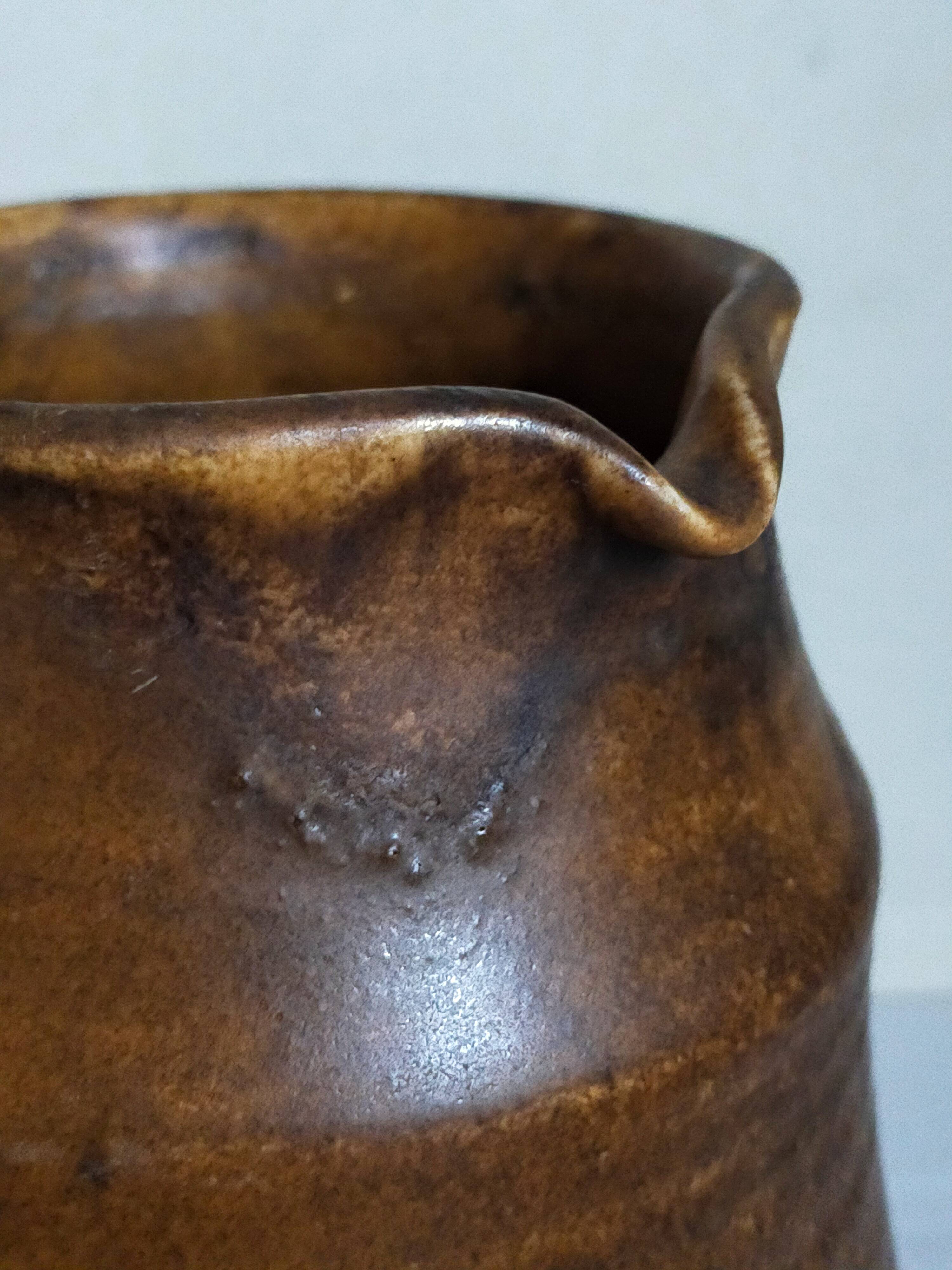 Ceramic potter's pitcher by F.CHEDEVILLE 20th century