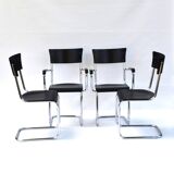 Set of 4 Mart Stam chairs