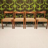 Lot de 4 chaises danoises, 1970