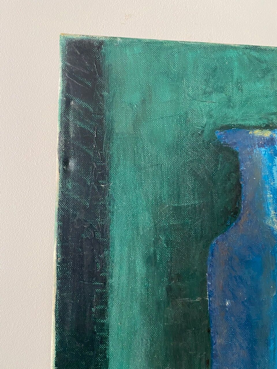 Old painting, still life with bottles signed Milliquet (1896-1982)