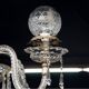 Murano crystal chandelier, Italy.