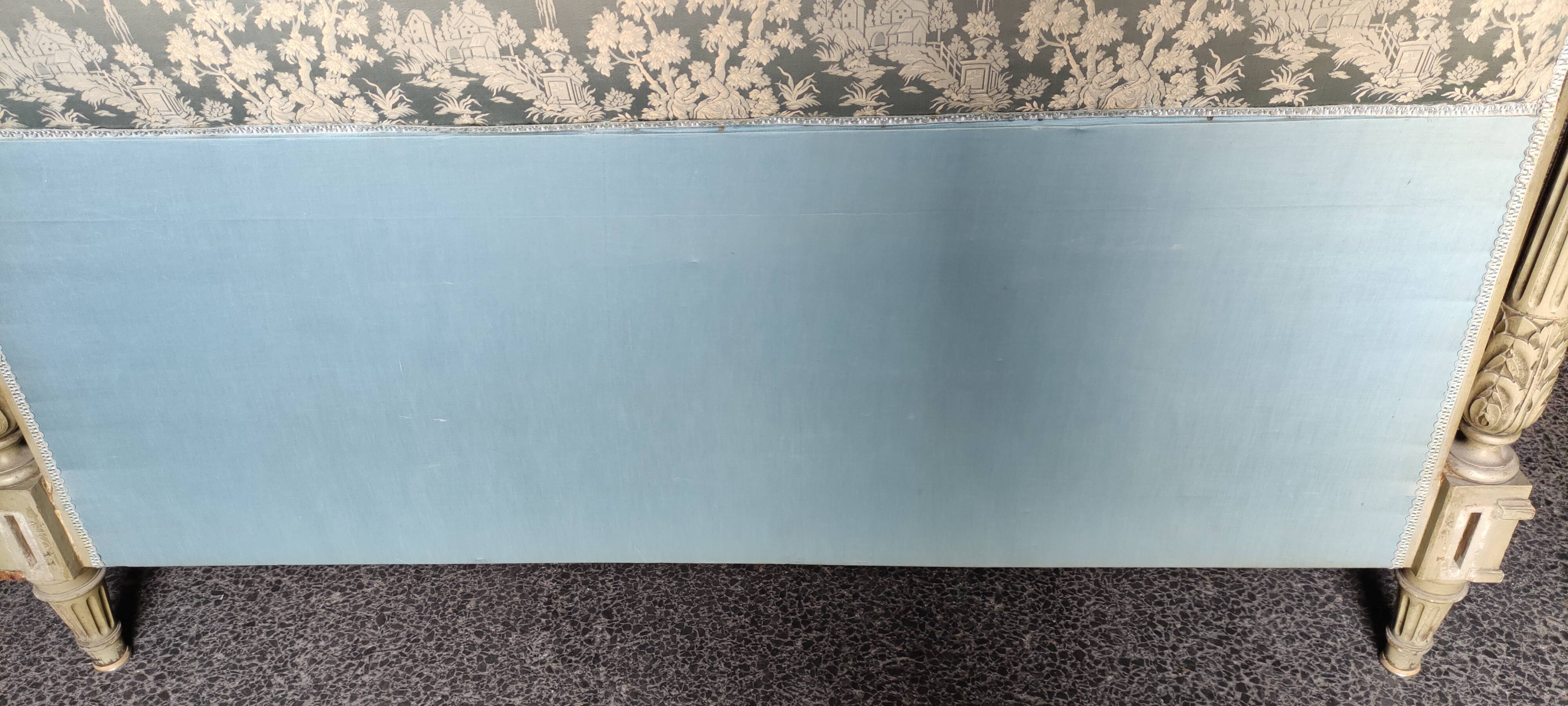 Bed patina style Louis xv, 140x190 cm, year 30