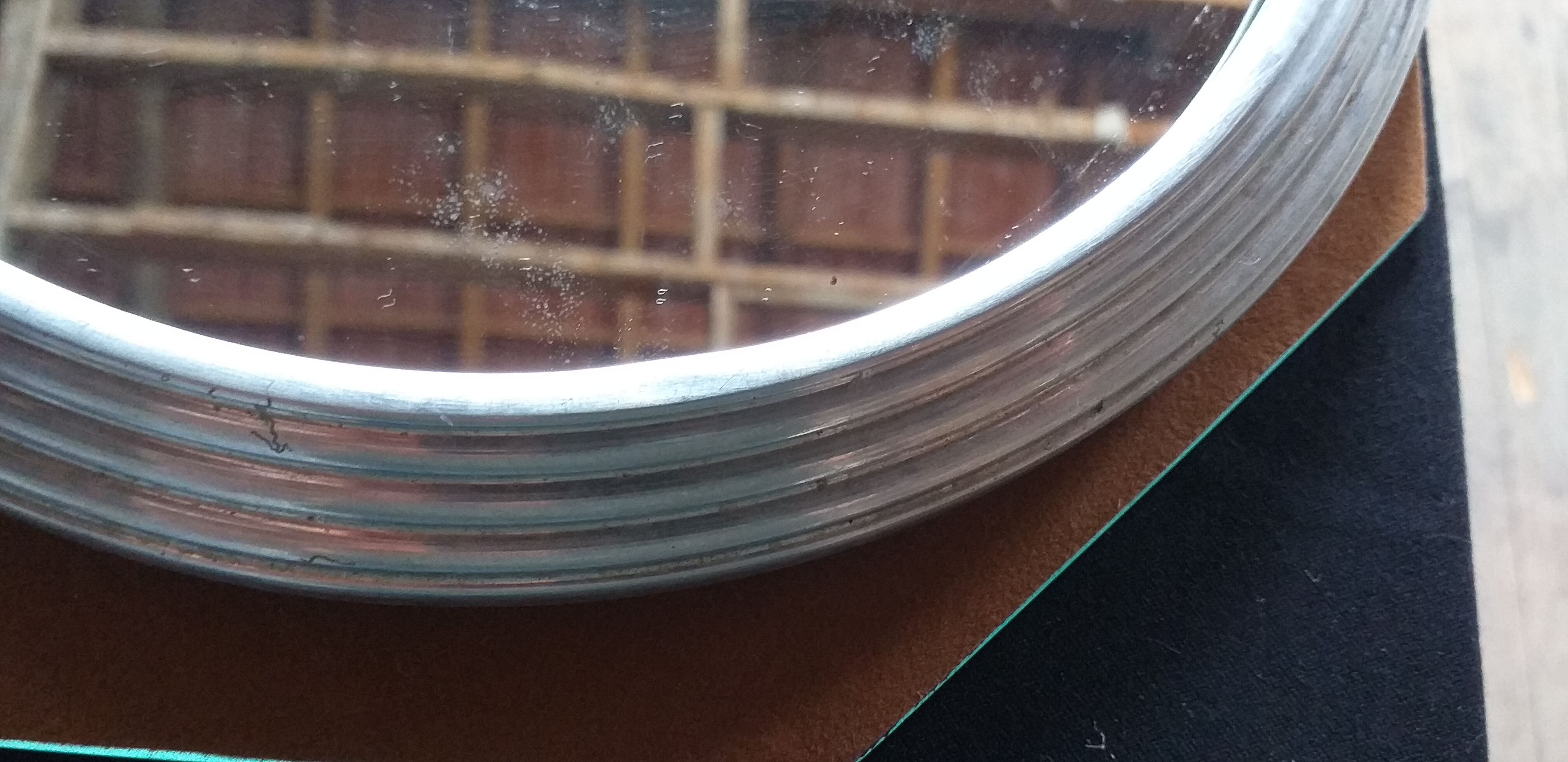 Vintage mirror aluminum frame