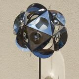 Vintage Sputnik chrome metal lamp 70s