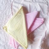 Lot de 5 serviettes anciennes teinte à la main