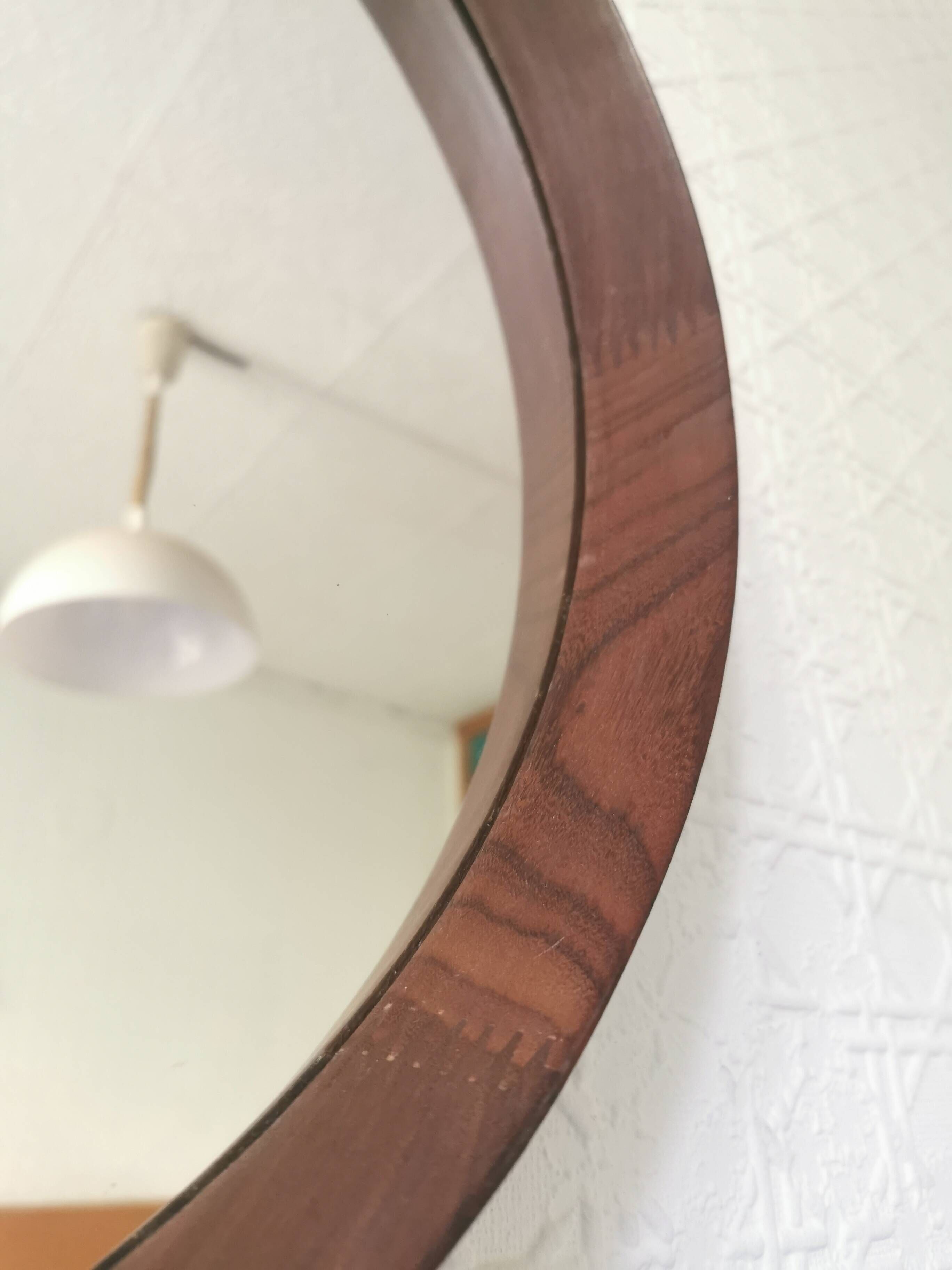 Miroir italien en palissandre