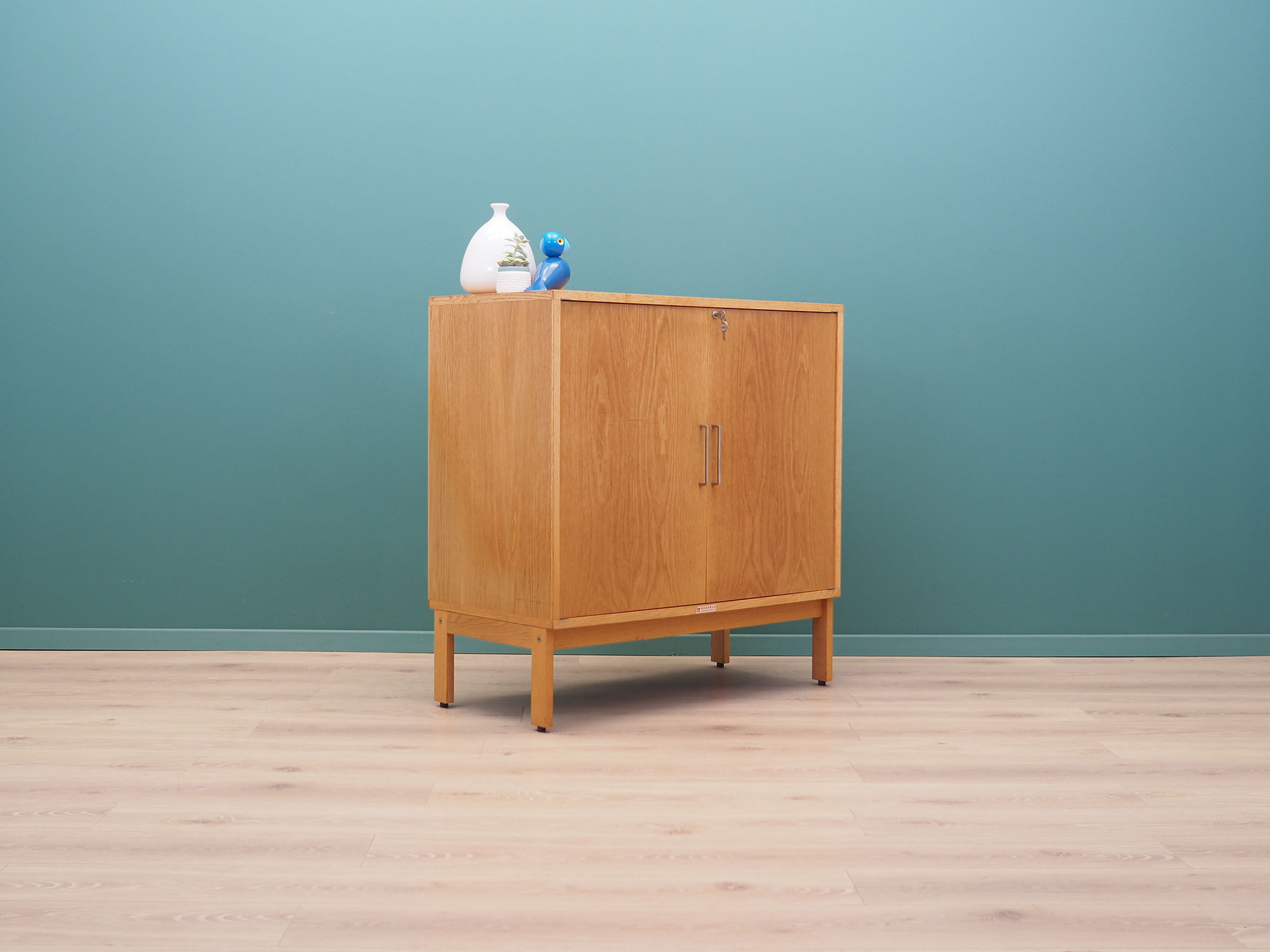 Oak cabinet, 1970s, Danish design, manufactured by BS Møbelfabrik