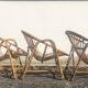 Vintage 1960s bamboo rattan chairs