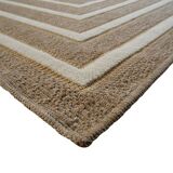 Geometric patterned jute rug 190x290 cm