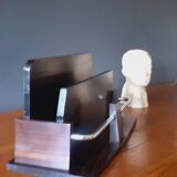 Art Deco Mail Rack 1930 Macassar ebony