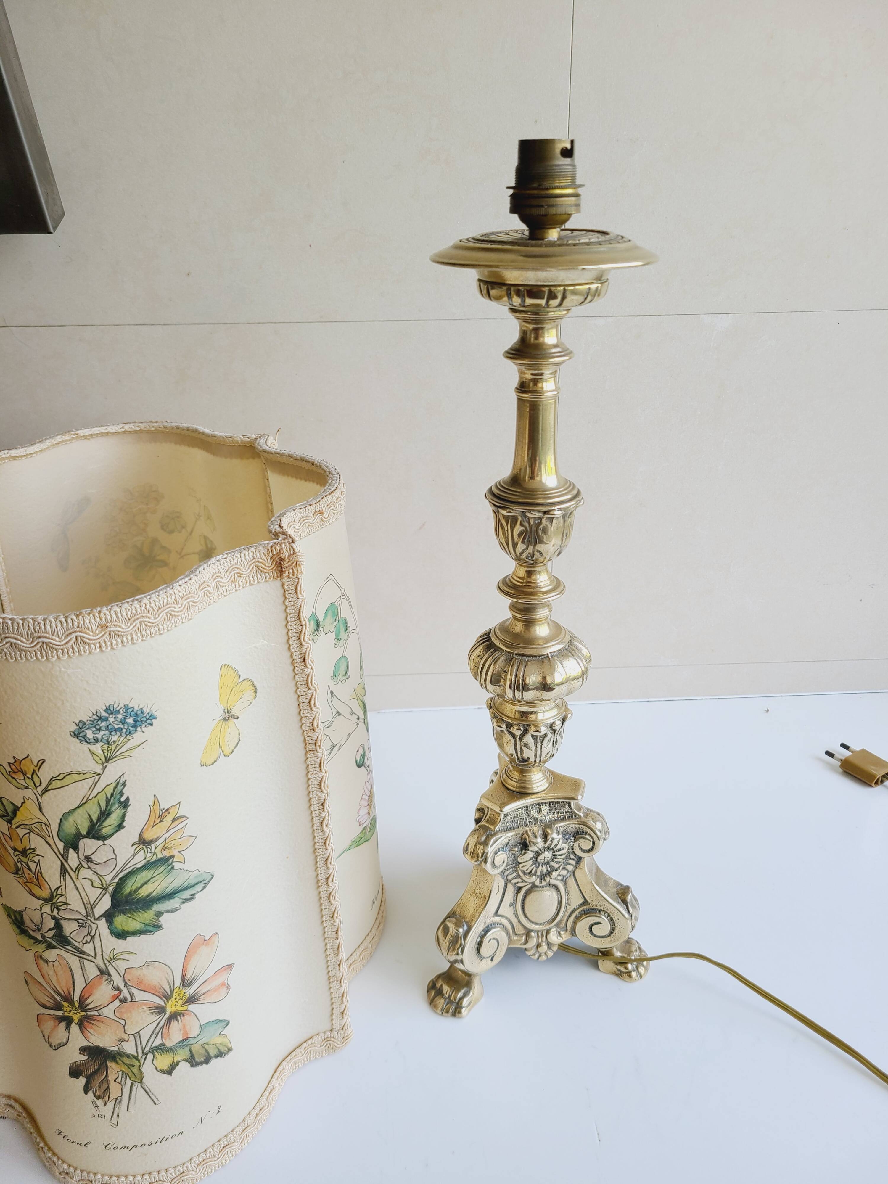 Anvienne bronze candelabra lamp XIX