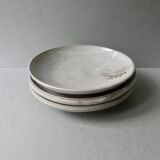 3 plates or small dishes in stoneware Chantal and Thierry Robert
