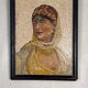 Portrait of a lady in marble mosaic in the antique style, circa 1880.