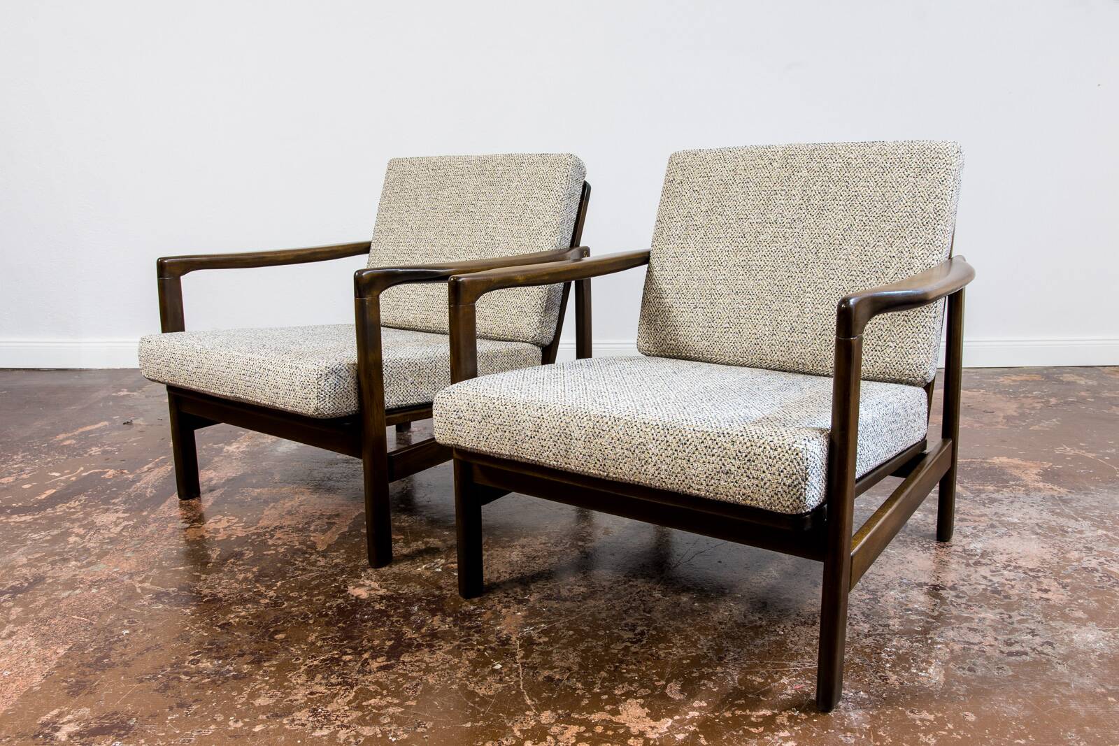 Pair Of Mid Century Armchairs B7522 by Zenon Bączyk, 1960's