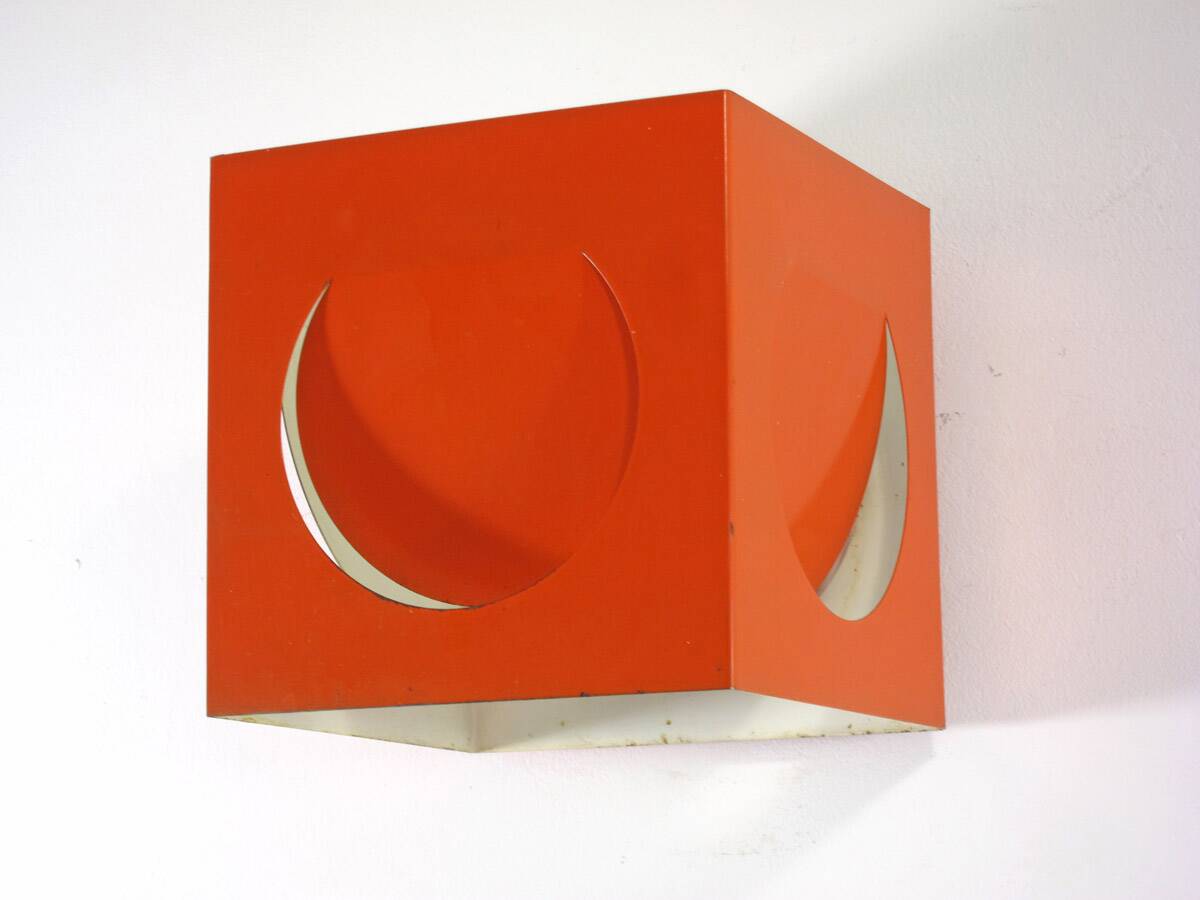 3 Stockmann Orno orange vintage Shogo Suzuki lamps