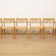 6 x dining chair | Bramin | H.W. Klein | Soaped oak | Restored
