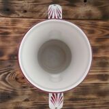 KG Luneville 2-handled vase with blue flower pattern