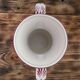 Vase 2 anses KG Luneville motif fleurs bleues