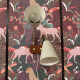 Large double wall light, Scandinavian design, 1950s