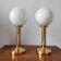 Pair of vintage ball lamps from the 1970s