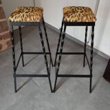 4 brutalist stools from 1950