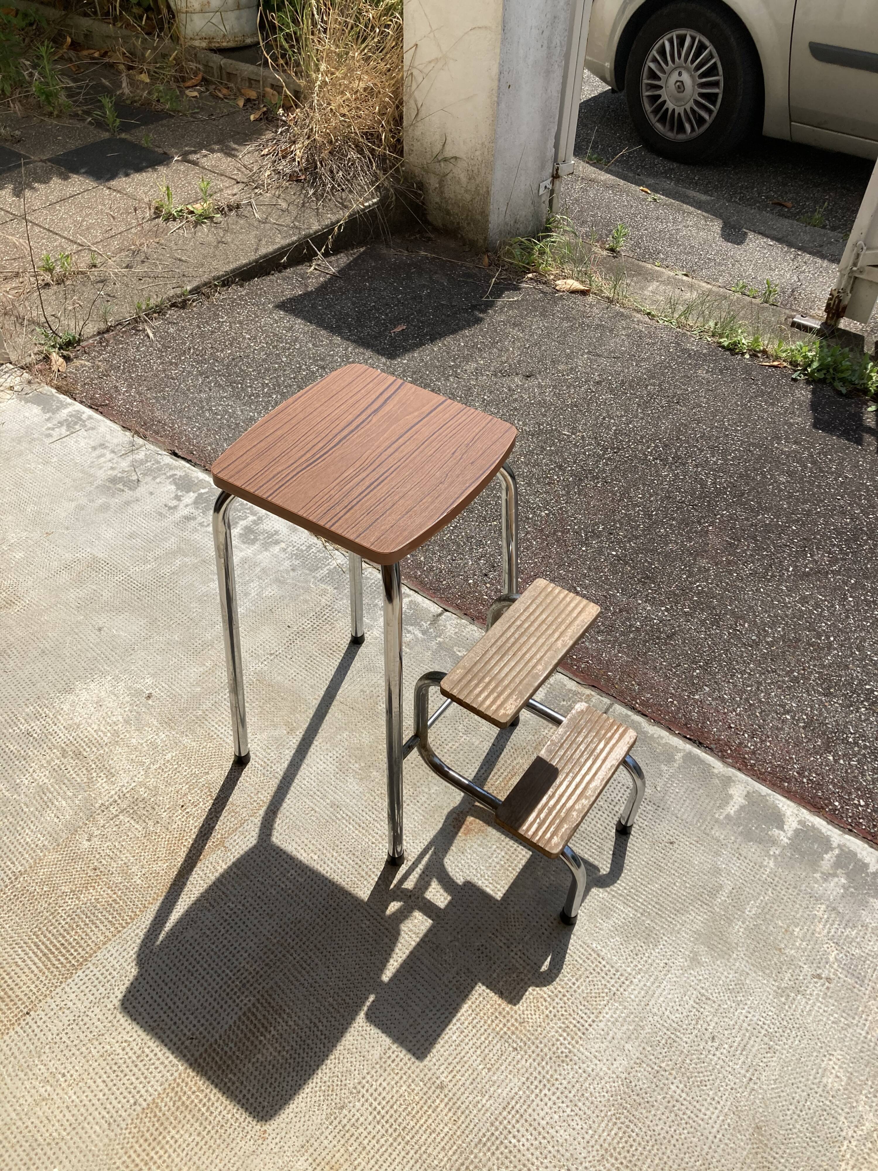 Escabeau Formica vintage