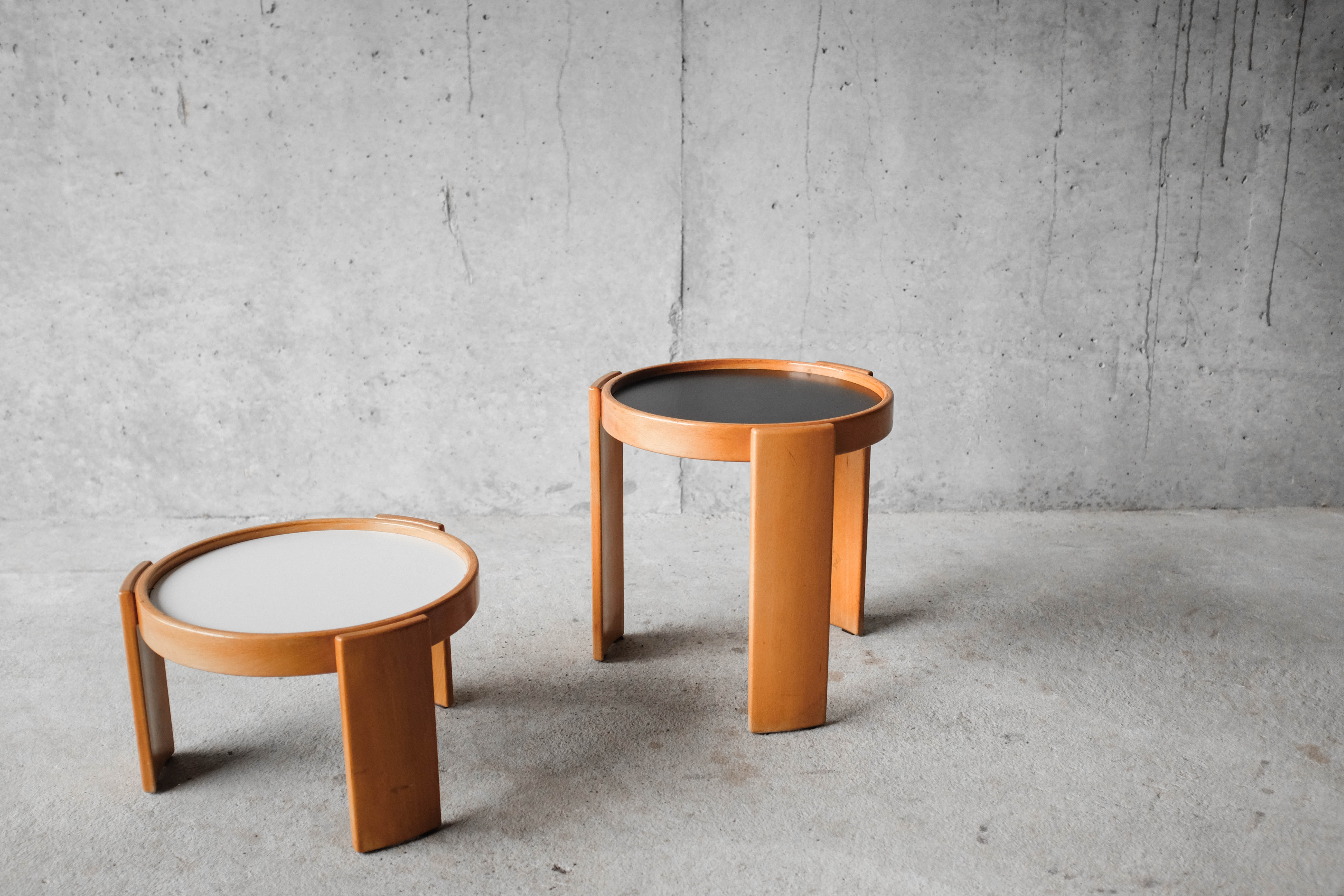 Tables by Gianfranco Frattini for Cassina