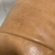 Light leather pouf sofa by Raphael Raffel for Honoré Paris