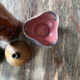 Arts cerams Grand feu enameled ceramic bowl, Saint Armand 1960