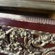 Table de salon , bureau style Louis XVI en bois, marbre et laiton