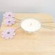 Vintage candle dried flowers