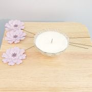 Vintage candle dried flowers