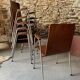 Ensemble de 6 fauteuils - Bois & métal -