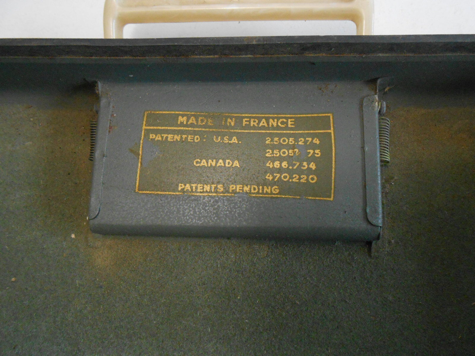 Vintage MJ Rooy portable typewriter