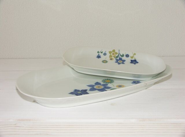Masse porcelain dish and ravian - Surget France vintage 70/80