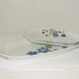 Masse porcelain dish and ravian - Surget France vintage 70/80