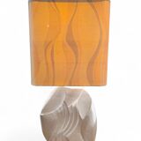 Rare lampe en pierre de calcaire Maison Brusson circa 1990