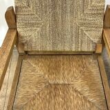 Brutalist armchair in oak 1950s