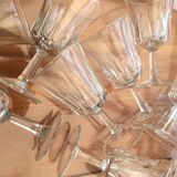 Set 11 vintage wine glasses