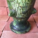 TAMEGROUTE POTTERY VASE IN GLAZED TERRACOTTA